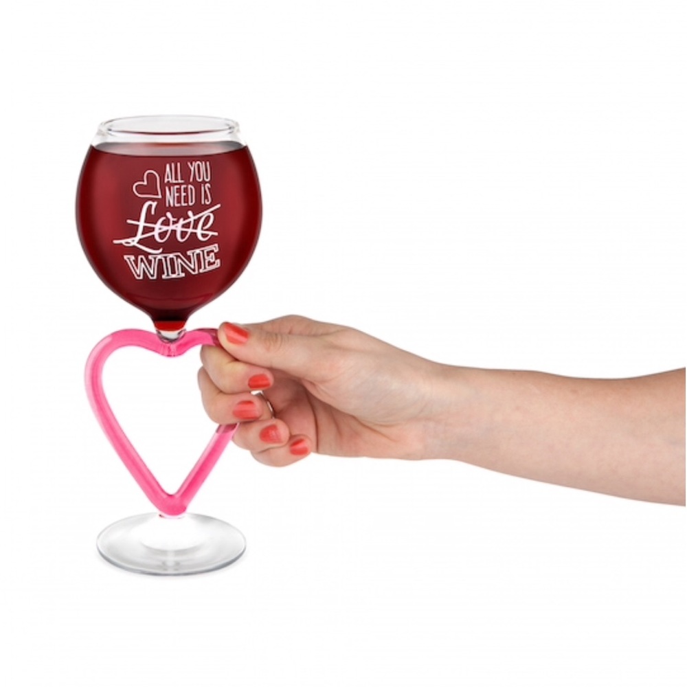 Big Mouth Heart All You Need Is Love🚫Wine Glass🍷 - Picture 3 of 6